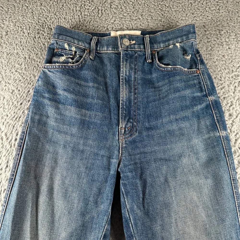Mother Superior Jeans Womens 26 High Waisted Smokin Double Ankle‎ Blue - Picture 2 of 15